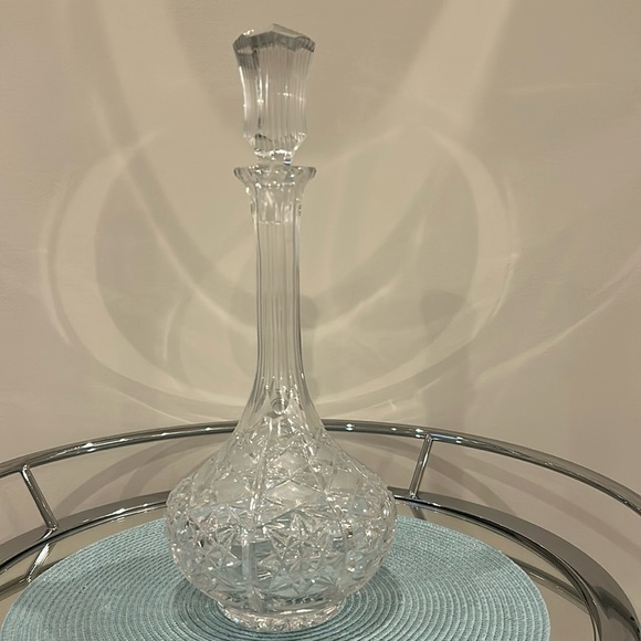 Vintage Lead Crystal Wine Decanter, Made in Poland - Picture 1 of 8